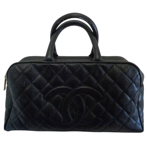 chanel bowling ball bag|chanel vintage bowler bag.